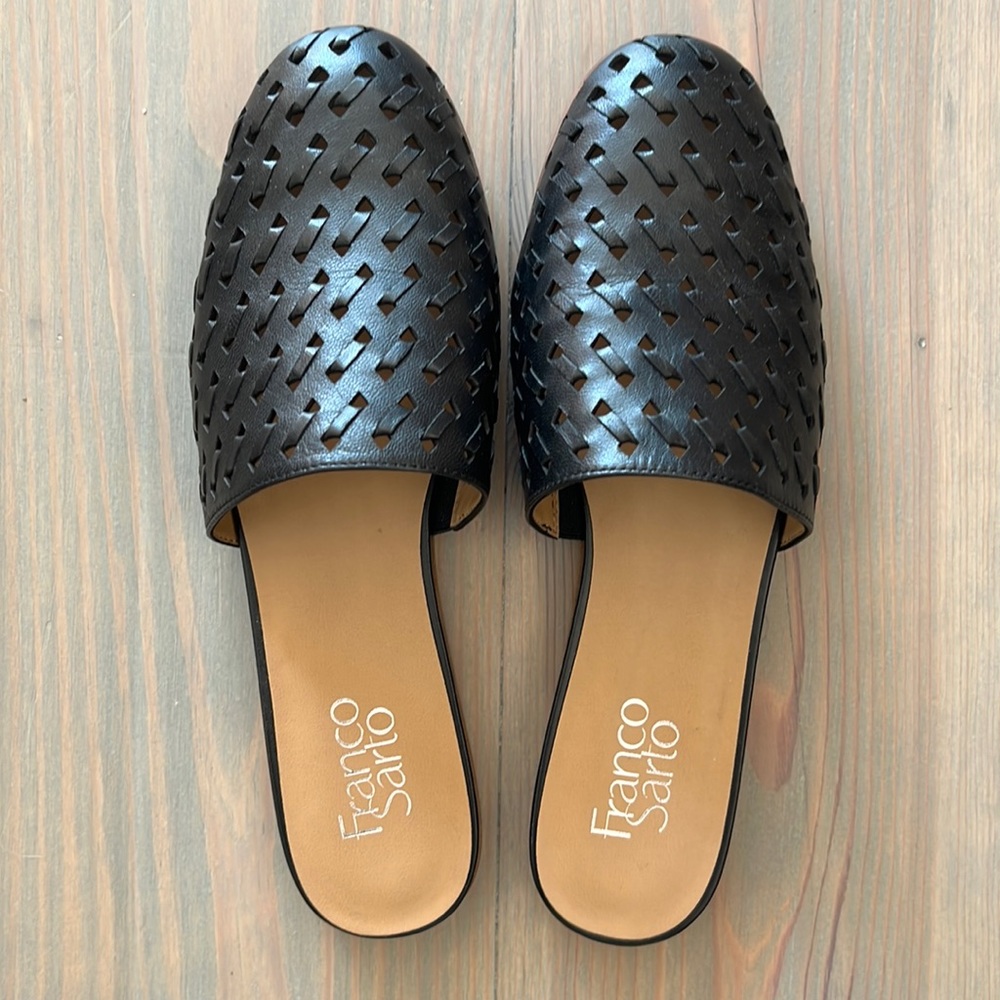 Franco Sarto black Glena Mule, new never worn